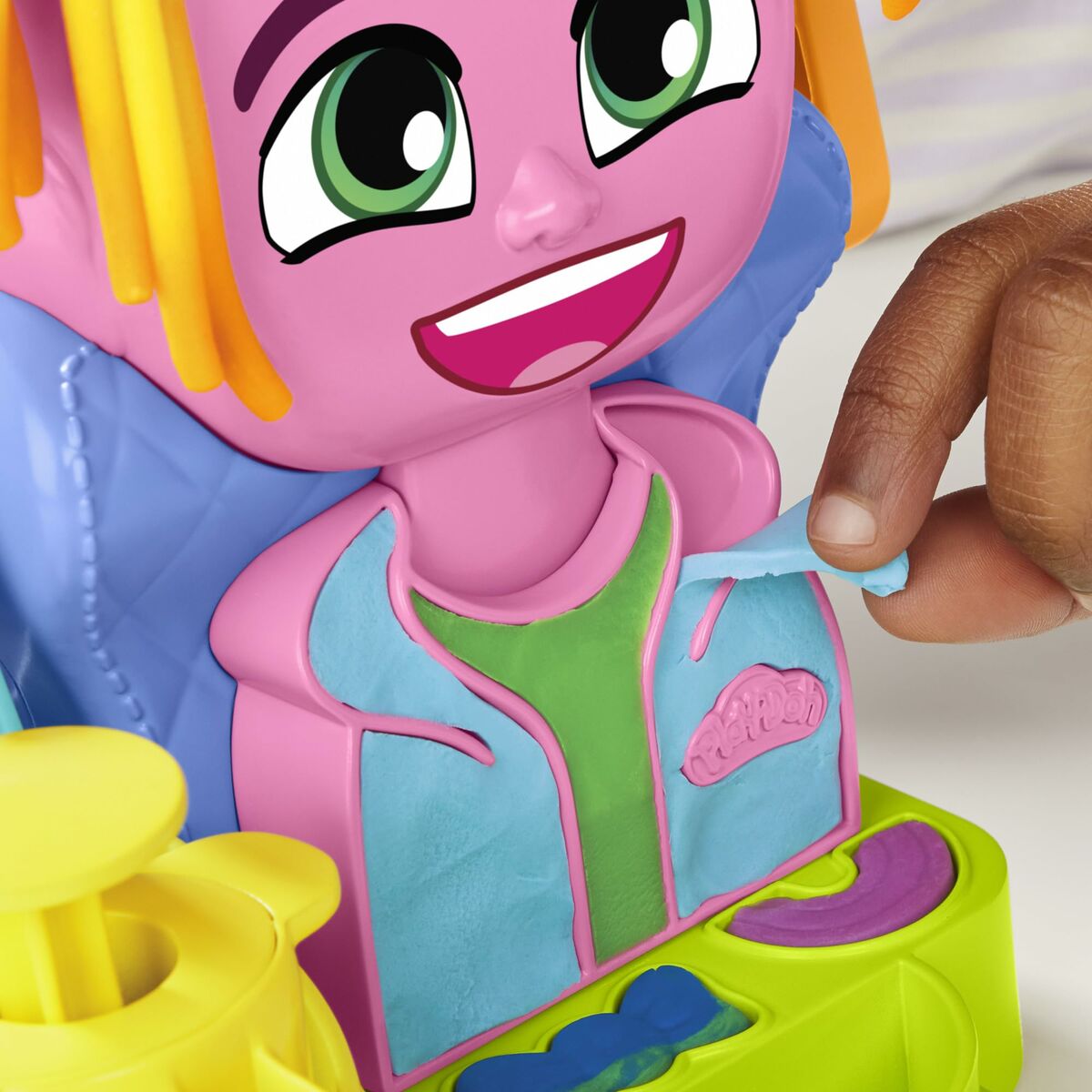 Modellera Spel Hasbro Playdoh Dodatki 6 Burkar Hår